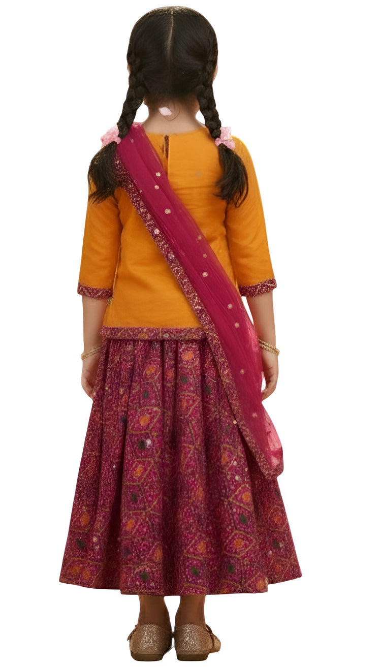 Gujarati lehenga embroidered work for festive celebrations