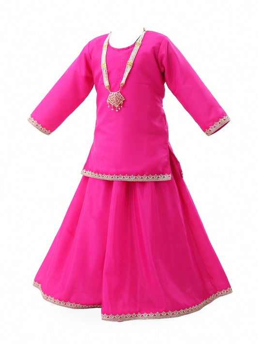 Radha Costume for Kids - Rani Pink Lehenga Choli