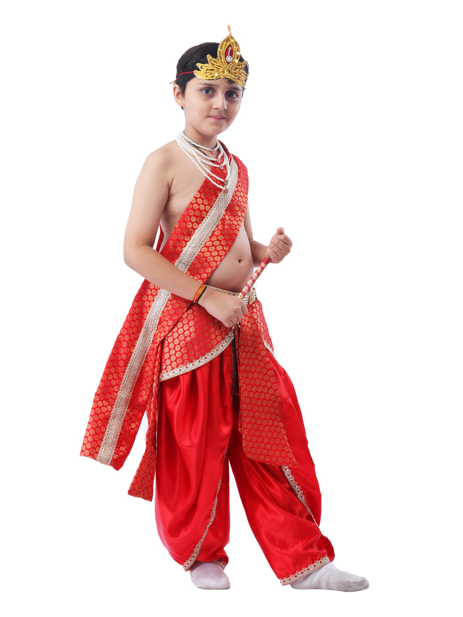 A Divine Childhood Moment Young Krishna Strikes a Melodic Pose in Cultural Attire
