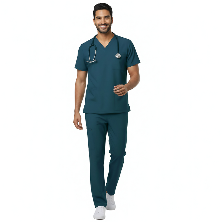 Medical uniform for men with 5 pockets