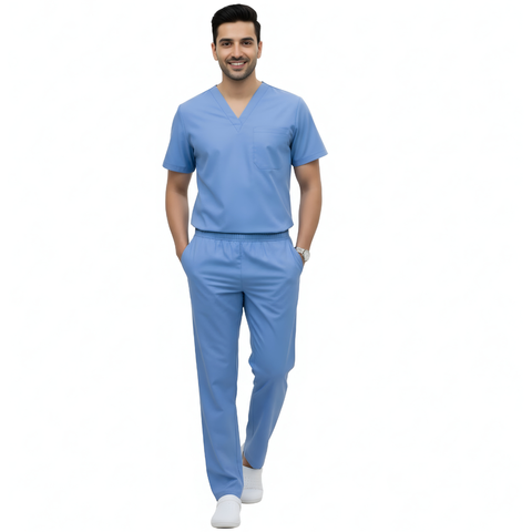 men’s medical scrubs, medical scrubs for men, men’s scrub top and pants, healthcare scrubs, scrub sets with pockets, durable men’s medical scrubs, professional men’s scrubs, best scrubs for men
