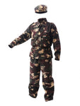 Kids Army Camouflage Costume Military Uniform Fancy Dress - back