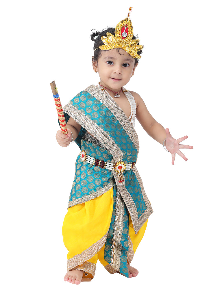 Kids Krishna Combo Set Pack of 2 Dress for Baby Boys | Janmashtami, Fancy Dress, Temple & Festive Wear Costume