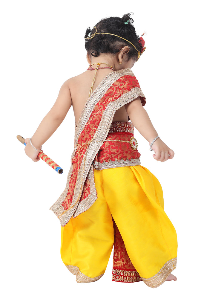 Kids Krishna Combo Set Pack of 2 Dress for Baby Boys | Janmashtami, Fancy Dress, Temple & Festive Wear Costume