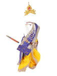 Krishna Costume for Kids - Royal Blue Patka & Yellow Dhoti - view 3
