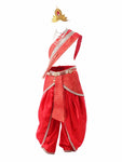 Krishna Costume for Kids Red Dhoti Red Patka Janmashtami - side