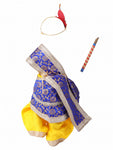 Krishna Costume for Kids - Royal Blue Patka & Yellow Dhoti - view 2